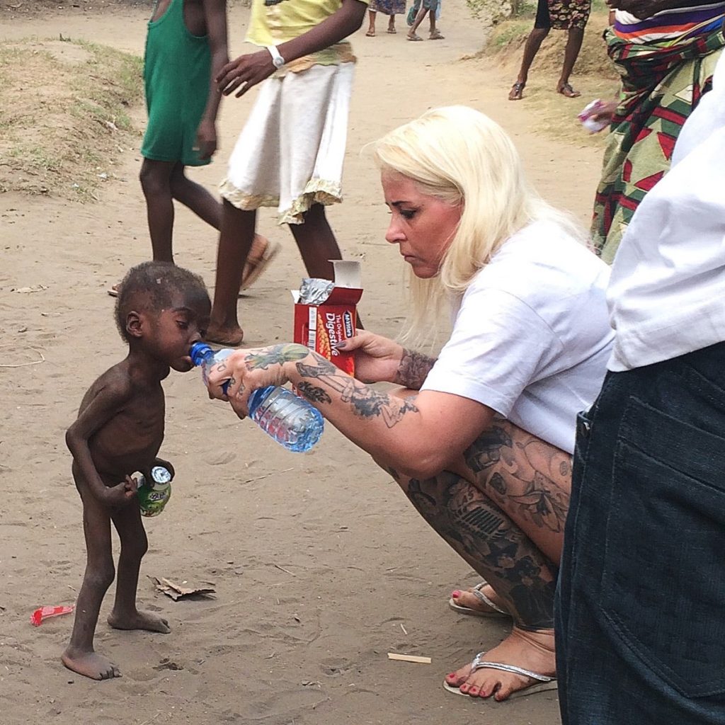 one of the many dumped babies rescued by an aide worker, a dutch woman
